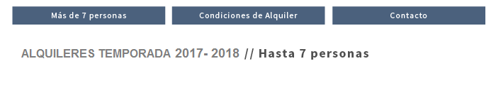 Alquileres temporada 2016
